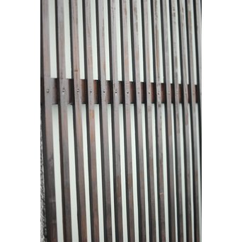 背面ガラス 黒格子戸 4枚1組　L1026 