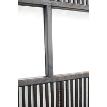 背面ガラス 黒格子戸 4枚1組　L1026 