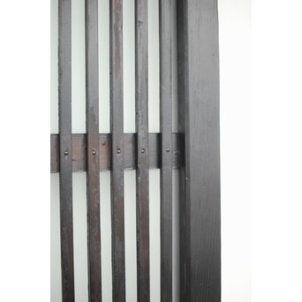 背面ガラス 黒格子戸 4枚1組　L1026 