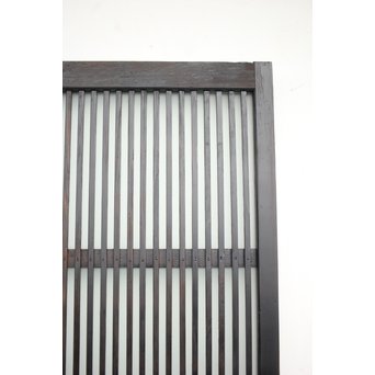 背面ガラス 黒格子戸 4枚1組　L1026 