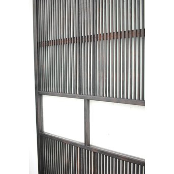 背面ガラス 黒格子戸 4枚1組　L1026 