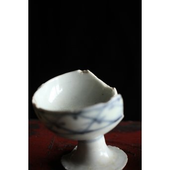 初期伊万里 陶片 馬上盃 ひっつき鎬盃　P191 