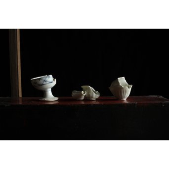 初期伊万里 陶片 馬上盃 ひっつき鎬盃　P191