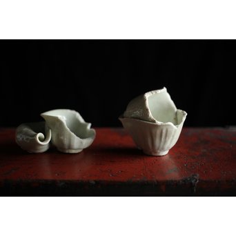 初期伊万里 陶片 馬上盃 ひっつき鎬盃　P191 