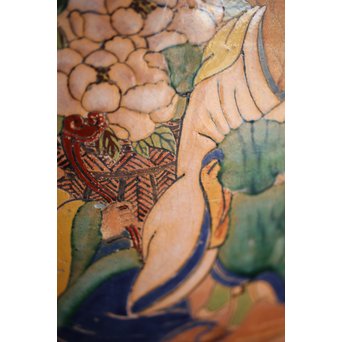 九々鱗 青木木米 素焼/白泥 十六羅漢彩色 涼炉/瓶掛　P192 