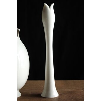 川瀬竹志 白磁花器/蕾壺 一対　P193 