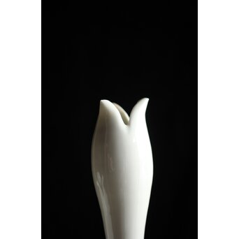 川瀬竹志 白磁花器/蕾壺 一対　P193 