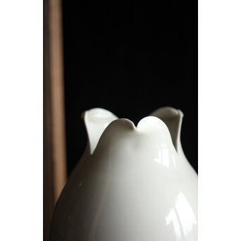 川瀬竹志 白磁花器/蕾壺 一対　P193 