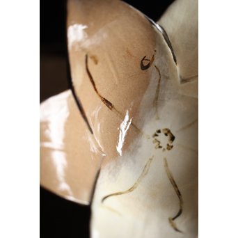 二代 宮川/真葛香山 乾山意 百合花椀 4客　P195 