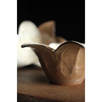 二代 宮川/真葛香山 乾山意 百合花椀 4客　P195 