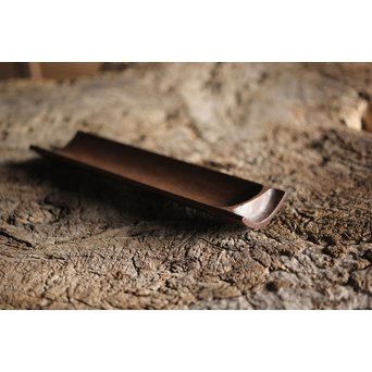 二世 伊藤小平 木彫割竹型 茶合　X239 