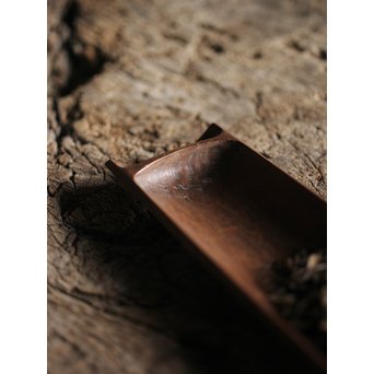 二世 伊藤小平 木彫割竹型 茶合　X239 