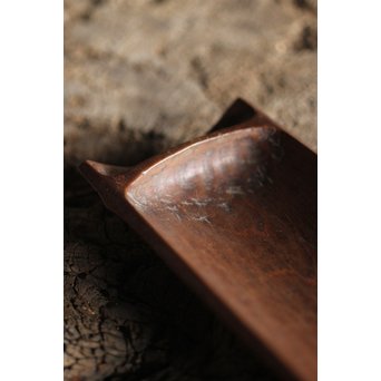 二世 伊藤小平 木彫割竹型 茶合　X239 