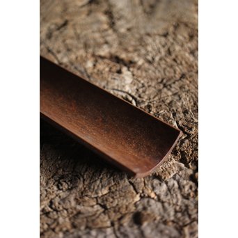 二世 伊藤小平 木彫割竹型 茶合　X239 