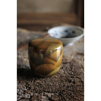 而妙斎極 岡澤起幸 遠山マキエ大棗　Q108 