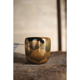 而妙斎極 岡澤起幸 遠山マキエ大棗　Q108 