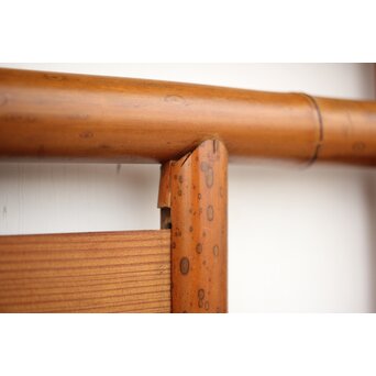 斑竹/支那竹の欄間 2枚1組　R2556 