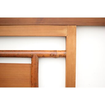 斑竹/支那竹の欄間 2枚1組　R2556 