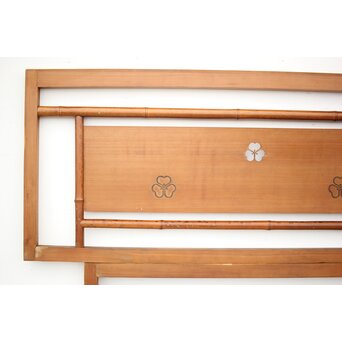 斑竹/支那竹の欄間 2枚1組　R2556 