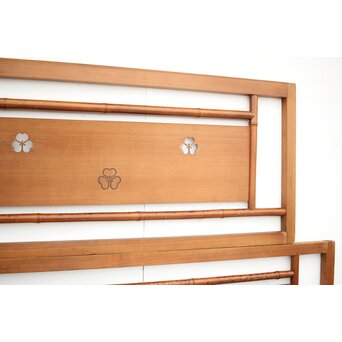 斑竹/支那竹の欄間 2枚1組　R2556 