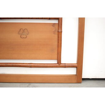 斑竹/支那竹の欄間 2枚1組　R2556 