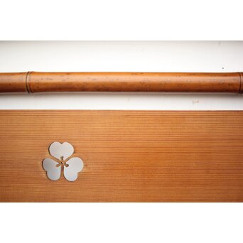 斑竹/支那竹の欄間 2枚1組　R2556 