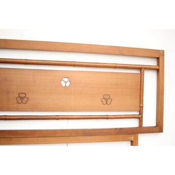 斑竹/支那竹の欄間 2枚1組　R2556 