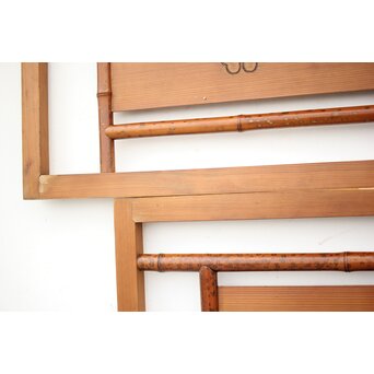 斑竹/支那竹の欄間 2枚1組　R2556 