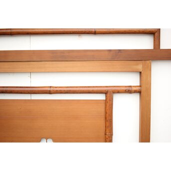 斑竹/支那竹の欄間 2枚1組　R2556 