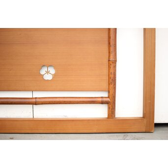 斑竹/支那竹の欄間 2枚1組　R2556 