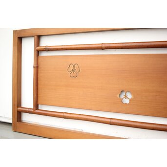 斑竹/支那竹の欄間 2枚1組　R2556 