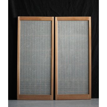 雲竜ガラス 白木書院 2枚1組　R2564 