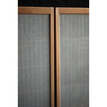 雲竜ガラス 白木書院 2枚1組　R2564 