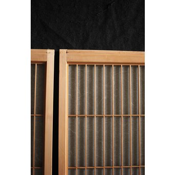 雲竜ガラス 白木書院 2枚1組　R2564 