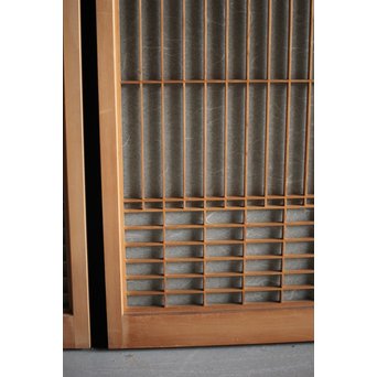 雲竜ガラス 白木書院 2枚1組　R2564 