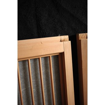 雲竜ガラス 白木書院 2枚1組　R2564 