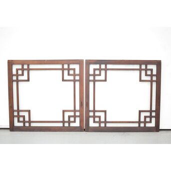 アールデコ調　クリア硝子戸/窓 2枚1組　GD1283Y 