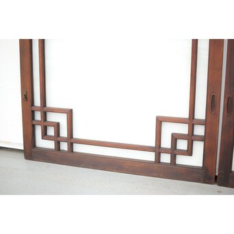 アールデコ調　クリア硝子戸/窓 2枚1組　GD1283Y 