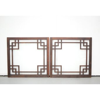 アールデコ調　クリア硝子戸/窓 2枚1組　GD1283Y