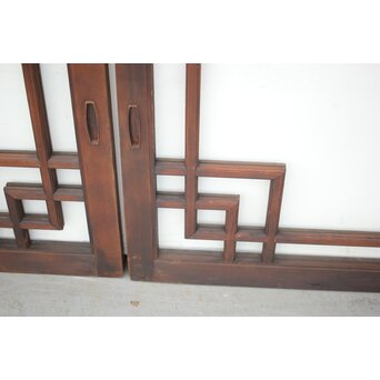 アールデコ調　クリア硝子戸/窓 2枚1組　GD1283Y 