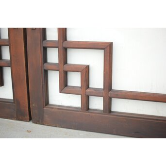 アールデコ調　クリア硝子戸/窓 2枚1組　GD1283Y 