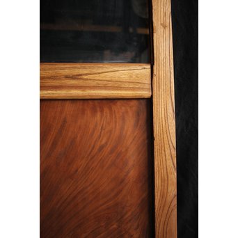 欅クリアガラス大型硝子戸 2枚1組　GD1284 