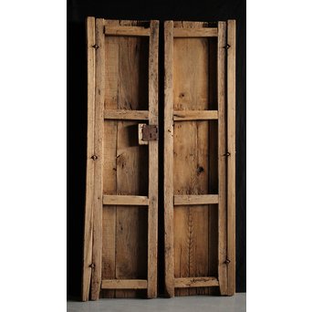 洋材 アンティーク門扉 2枚1組　W989Y 