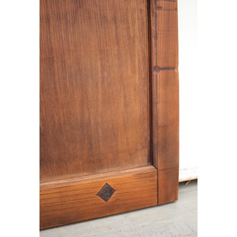 総欅 ガラス格子蔵戸　W991 