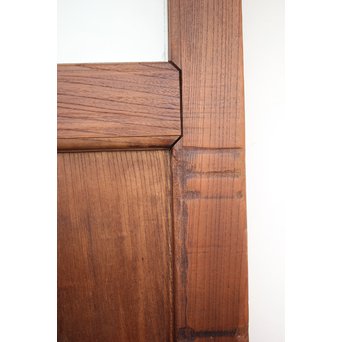 総欅 ガラス格子蔵戸　W991 