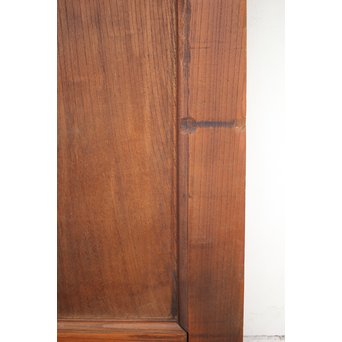 総欅 ガラス格子蔵戸　W991 