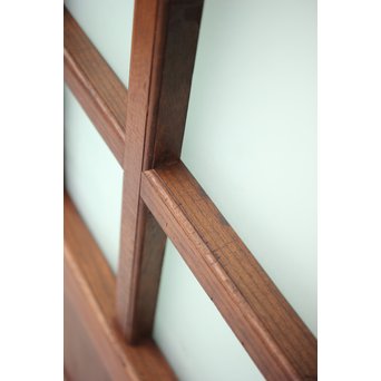 総欅 ガラス格子蔵戸　W991 