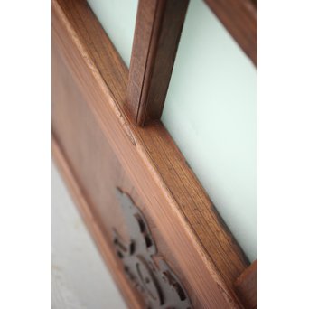 総欅 ガラス格子蔵戸　W991 