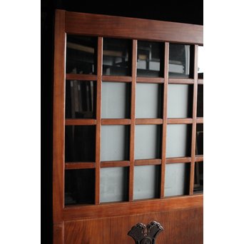 総欅 ガラス格子蔵戸　W991 