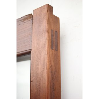 総欅 ガラス格子蔵戸　W991 